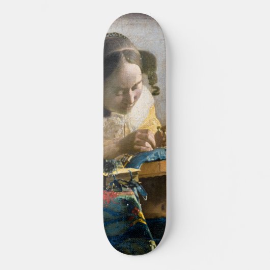Johannes Vermeer - De Lacemaker Skateboard (Voorkant)