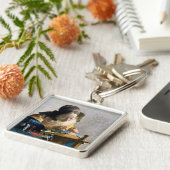 Johannes Vermeer - De Lacemaker Sleutelhanger (Zijkant)