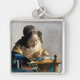 Johannes Vermeer - De Lacemaker Sleutelhanger