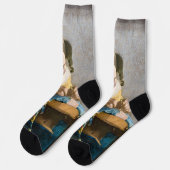 Johannes Vermeer - De Lacemaker Sokken (Links)