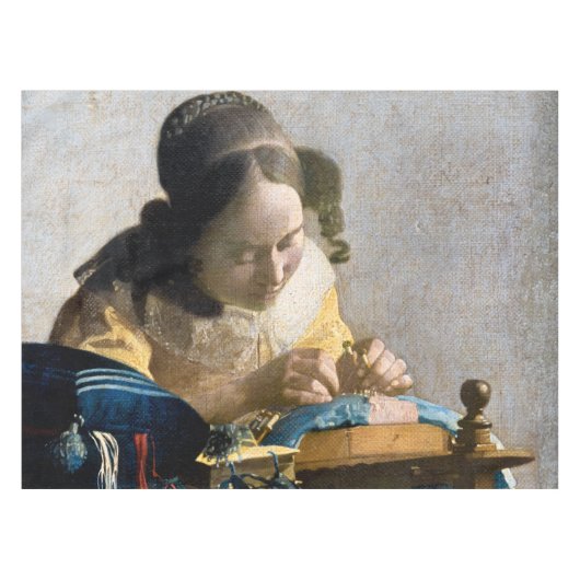 Johannes Vermeer - De Lacemaker Tafelkleed (Voorkant (Horizontaal))