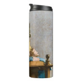 Johannes Vermeer - De Lacemaker Thermosbeker (Geroteerd rechts)