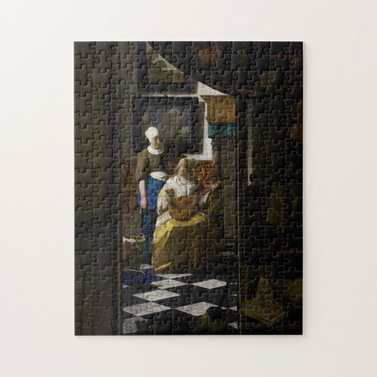 Johannes Vermeer - De Liebesbrief Legpuzzel (Verticaal)