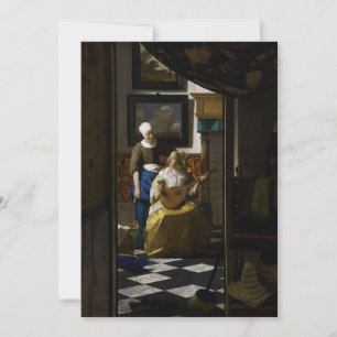 Johannes Vermeer - De liefdesbrief Kaart