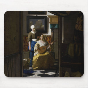 Johannes Vermeer - De liefdesbrief Muismat