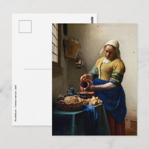 Johannes Vermeer - De Melkmeid Briefkaart