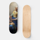 Johannes Vermeer - De Melkmeid Skateboard (Voorkant)