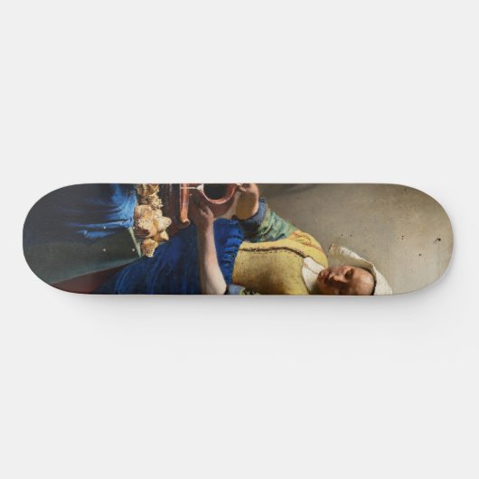 Johannes Vermeer - De Melkmeid Skateboard (Horizontaal)