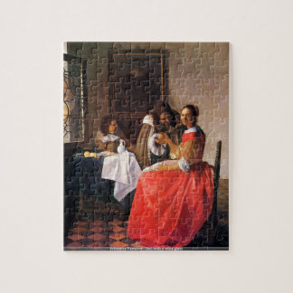 Johannes Vermeer - fille avec un puzzle en verre