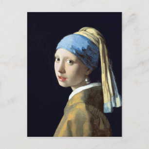Johannes Vermeer Girl met een parel Briefkaart