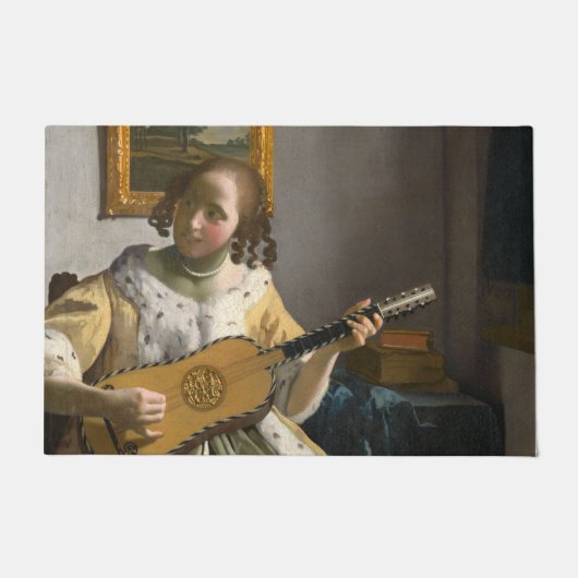 Johannes Vermeer - Guitar Player Deurmat (Voorkant)