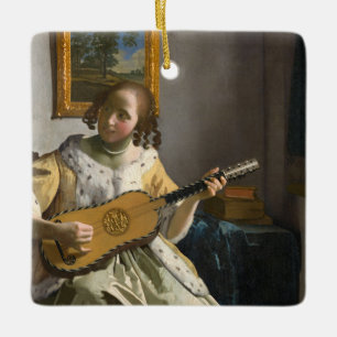 Johannes Vermeer - Guitar Player Keramisch Ornament