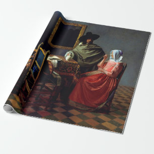 Johannes Vermeer - Het glas wijn Cadeaupapier