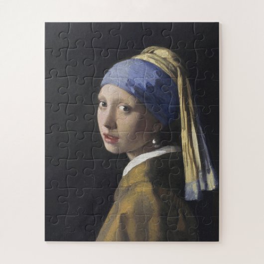 Johannes Vermeer - Het meisje met een parel Legpuzzel (Verticaal)
