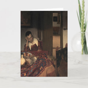 Johannes Vermeer, Jonge vrouwen slapen Kaart