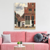 Johannes Vermeer - Little Street Canvas Afdruk (Insitu (Woonkamer))