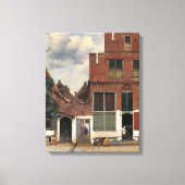 Johannes Vermeer - Little Street Canvas Afdruk (Voorkant)