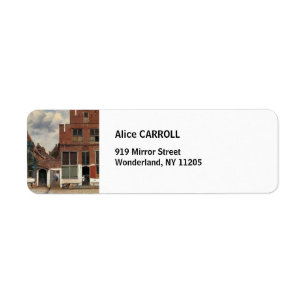 Johannes Vermeer - Little Street Etiket