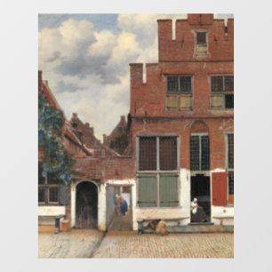Johannes Vermeer - Little Street Raamsticker