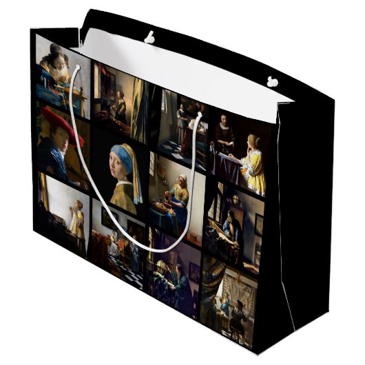 Johannes Vermeer - Masterstuks Grid Groot Cadeauzakje (Achterkant Gekanteld)