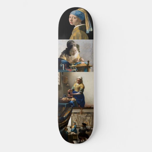 Johannes Vermeer - Masterstuks Grid Skateboard (Voorkant)
