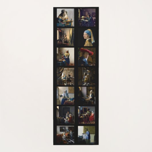 Johannes Vermeer - Masterstuks Grid Yogamat (Achterkant)