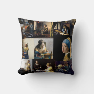 Johannes Vermeer - Masterstuks Patchwork Kussen
