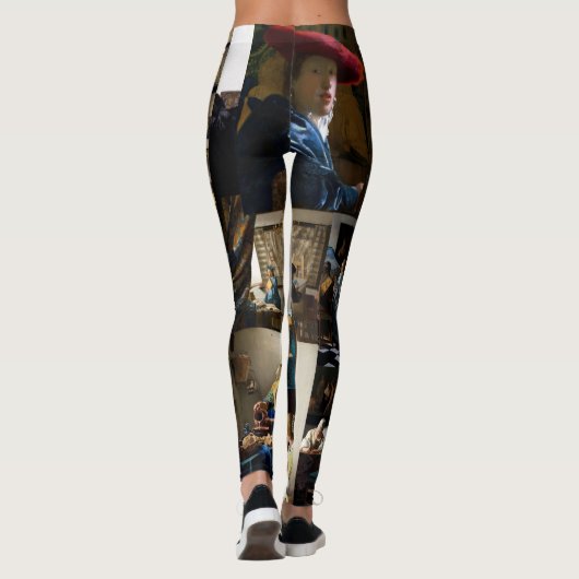 Johannes Vermeer - Masterstuks Patchwork Leggings (Achterkant)