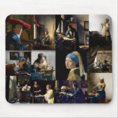 Johannes Vermeer - Masterstuks Patchwork Muismat (Voorkant)