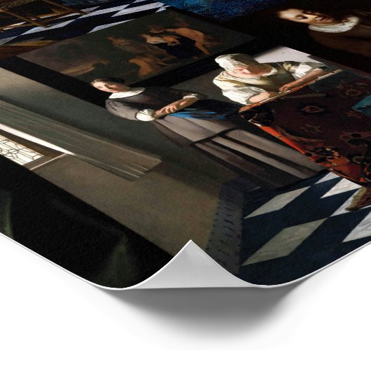 Johannes Vermeer - Masterstuks Patchwork Poster (Hoek)