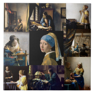 Johannes Vermeer - Masterstuks Patchwork Tegeltje