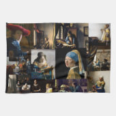 Johannes Vermeer - Masterstuks Patchwork Theedoek (Horizontaal)