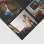 Johannes Vermeer - Masterwerken Raster Tissuepapier (Detail)