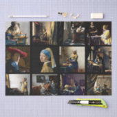 Johannes Vermeer - Masterwerken Raster Tissuepapier (Craft)