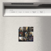 Johannes Vermeer - Meesterwerken Raster Magneet (Insitu (Vaatwasser))