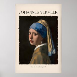 Johannes Vermeer Meisje met de parel665 Poster