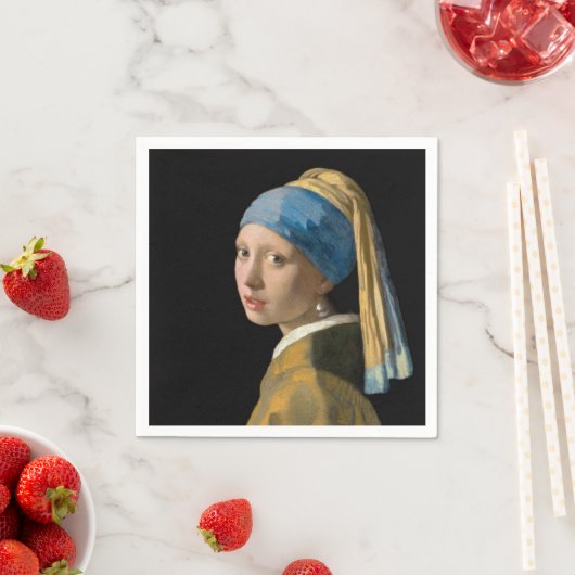 Johannes Vermeer - Meisje met de parel Servet (Insitu)