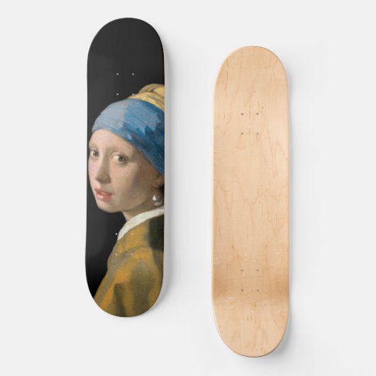 Johannes Vermeer - Meisje met de parel Skateboard (Voorkant)