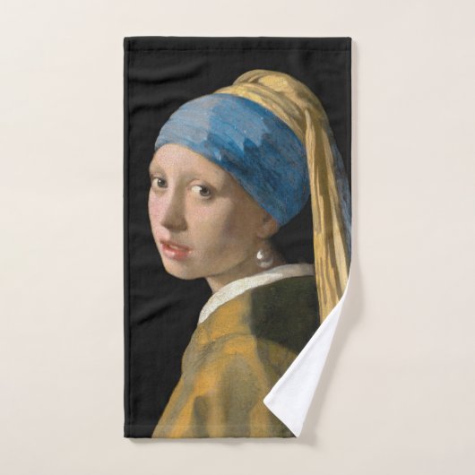 Johannes Vermeer - Meisje met een parel Bad Handdoek (Handdoek)