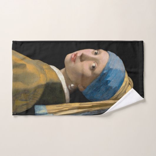 Johannes Vermeer - Meisje met een parel Bad Handdoek (Handdoek)