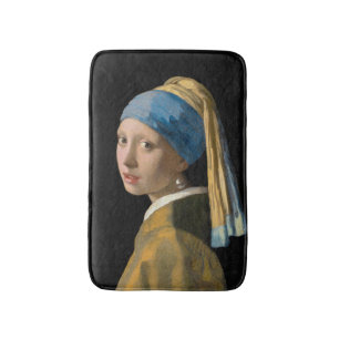 Johannes Vermeer - Meisje met een parel Badmat