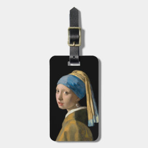 Johannes Vermeer - Meisje met een parel Bagagelabel