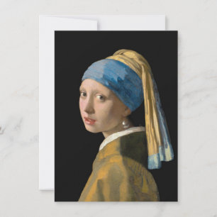 Johannes Vermeer - Meisje met een parel Bedankkaart