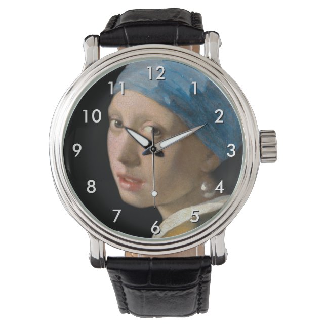 Johannes Vermeer - Meisje met een parel Horloge (Voorkant)