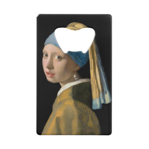 Johannes Vermeer - Meisje met een parel Kredietkaart Flessenopener