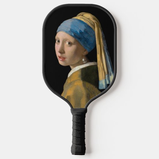 Johannes Vermeer - Meisje met een parel Pickleball Paddle (Achterkant)