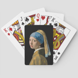 Johannes Vermeer - Meisje met een parel Pokerkaarten