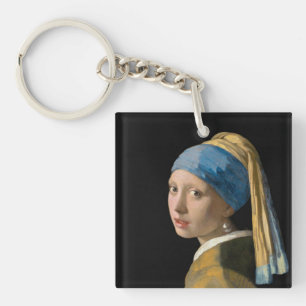 Johannes Vermeer - Meisje met een parel Sleutelhanger