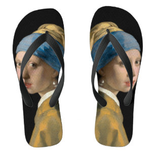 Johannes Vermeer - Meisje met een parel Teenslippers