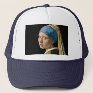 Johannes Vermeer - Meisje met een parel Trucker Pet
